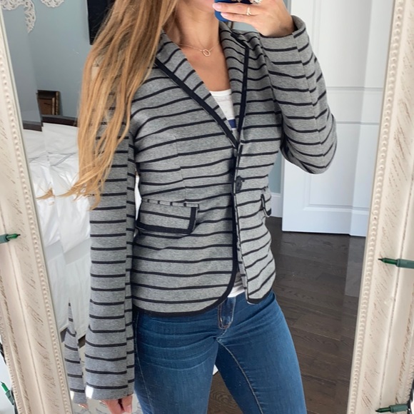 Paper Tee Striped Blazer Jacket - Picture 3 of 16